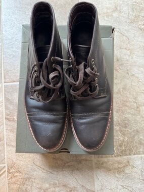 TIMBERLAND Mens 10M Dark brown Leather Britton Hill Chukka